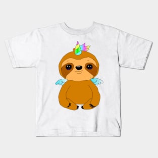 Sloth unicorn Kids T-Shirt